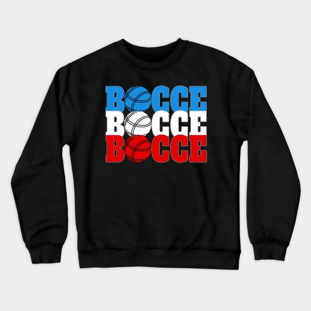 Bocce Ball Player Crewneck Sweatshirt by NatalitaJK